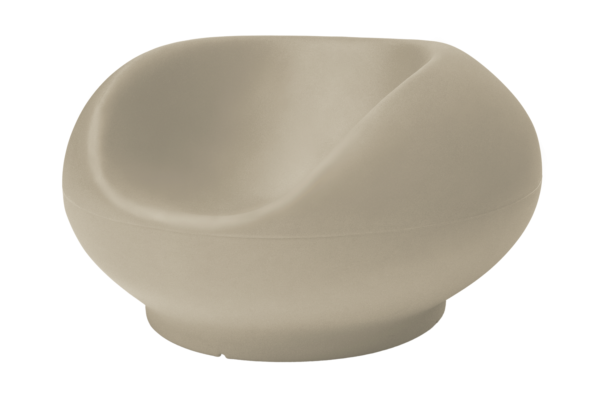 Beige outdoor chair on a white background